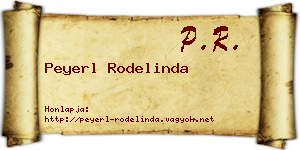 Peyerl Rodelinda névjegykártya