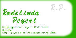 rodelinda peyerl business card